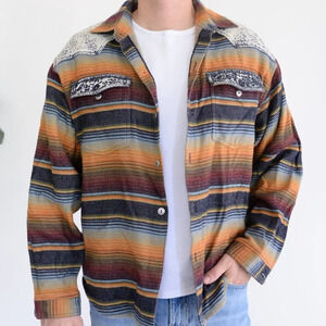 Pachinco Multi Color Western Shirt  Jacket, Long Sleeve, Button Down Shirt